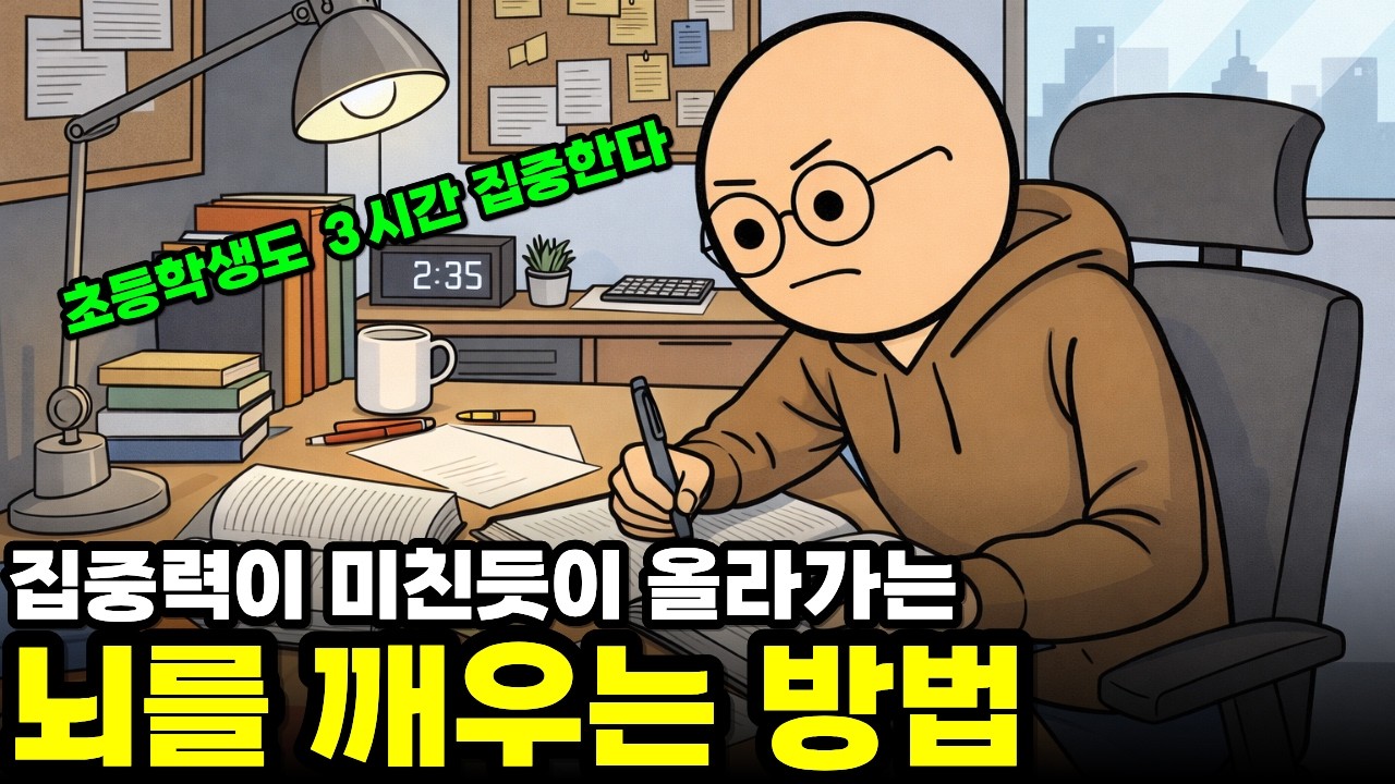 집중력이 미친듯이 올라가는 뇌를 깨우는 방법