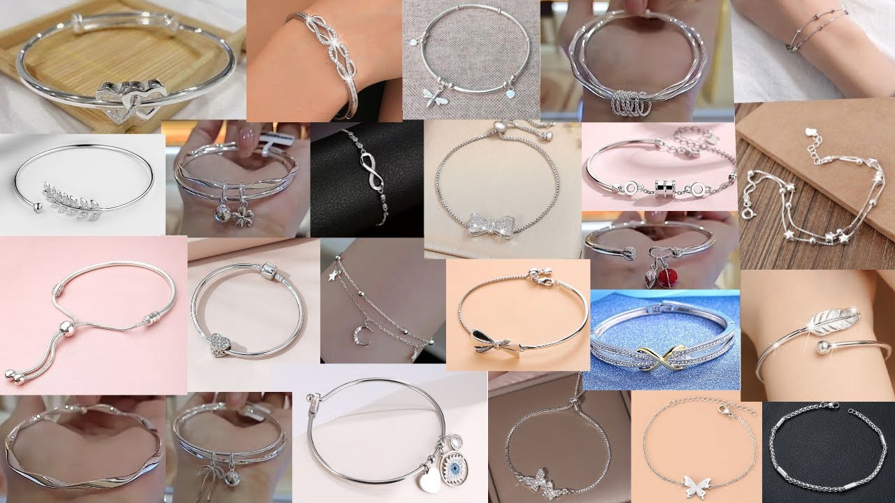 Latest Silver Kada For Girls l Silver Bangles For Women With price l Silver Bracelet For Girls...