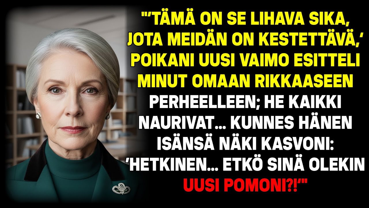 Miniäni haukkui minut läskiksi häissään. Sitten hänen isänsä näki yhtiönsä ostaneen miljonäärin.