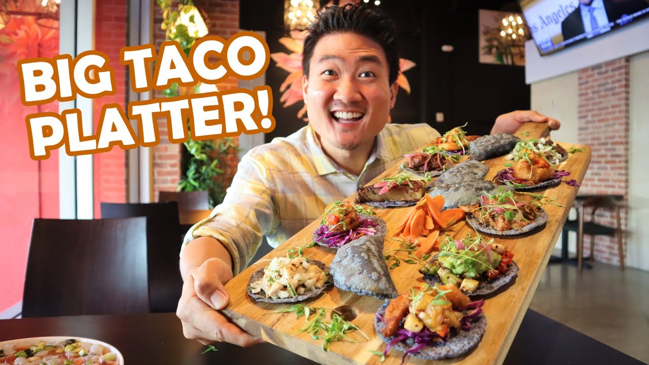 Best MEXICAN FOOD in Los Angeles (Part 3)! Taco Platter + Sinaloa Ceviche