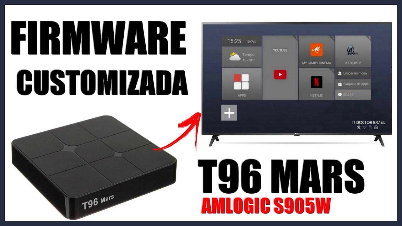 MELHOR ROM FIRMWARE TV BOX T96 MARS S905W WIFI RTL8703BS