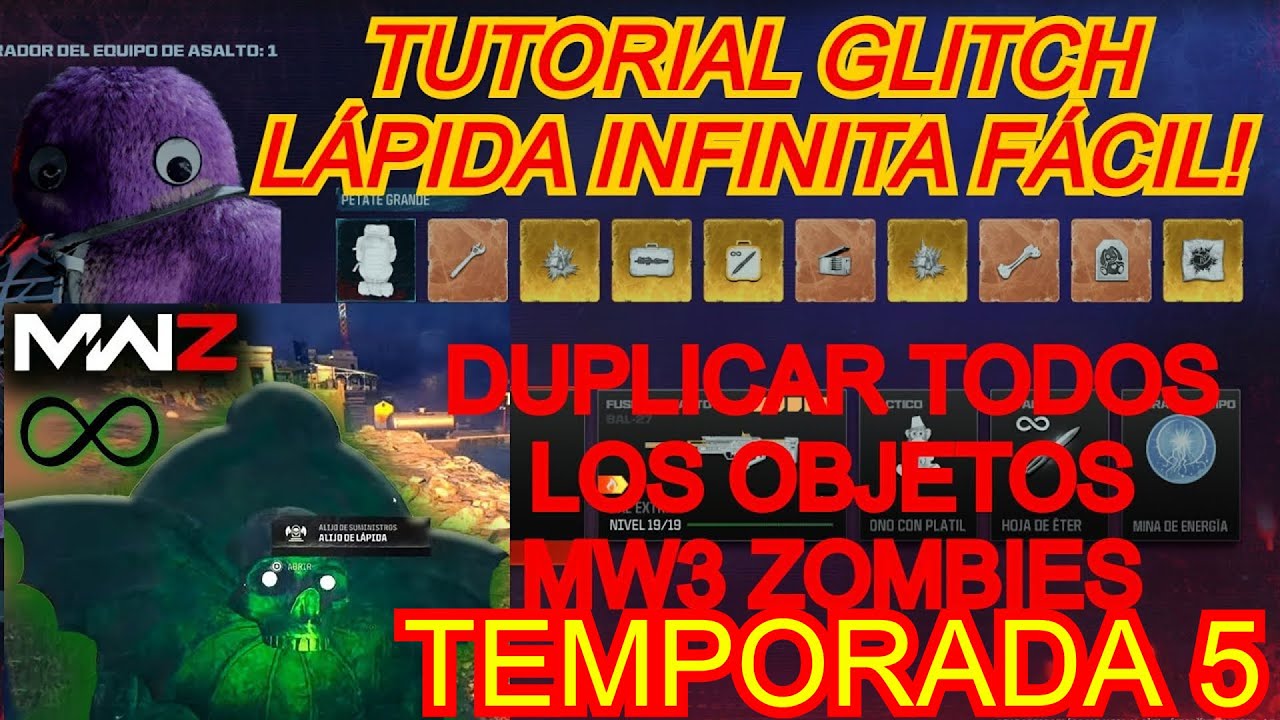 TRUCO GLITCH LAPIDA DUPLICAR OBJETOS ZOMBIES MODERN WARFARE 3 TEMPORADA 5