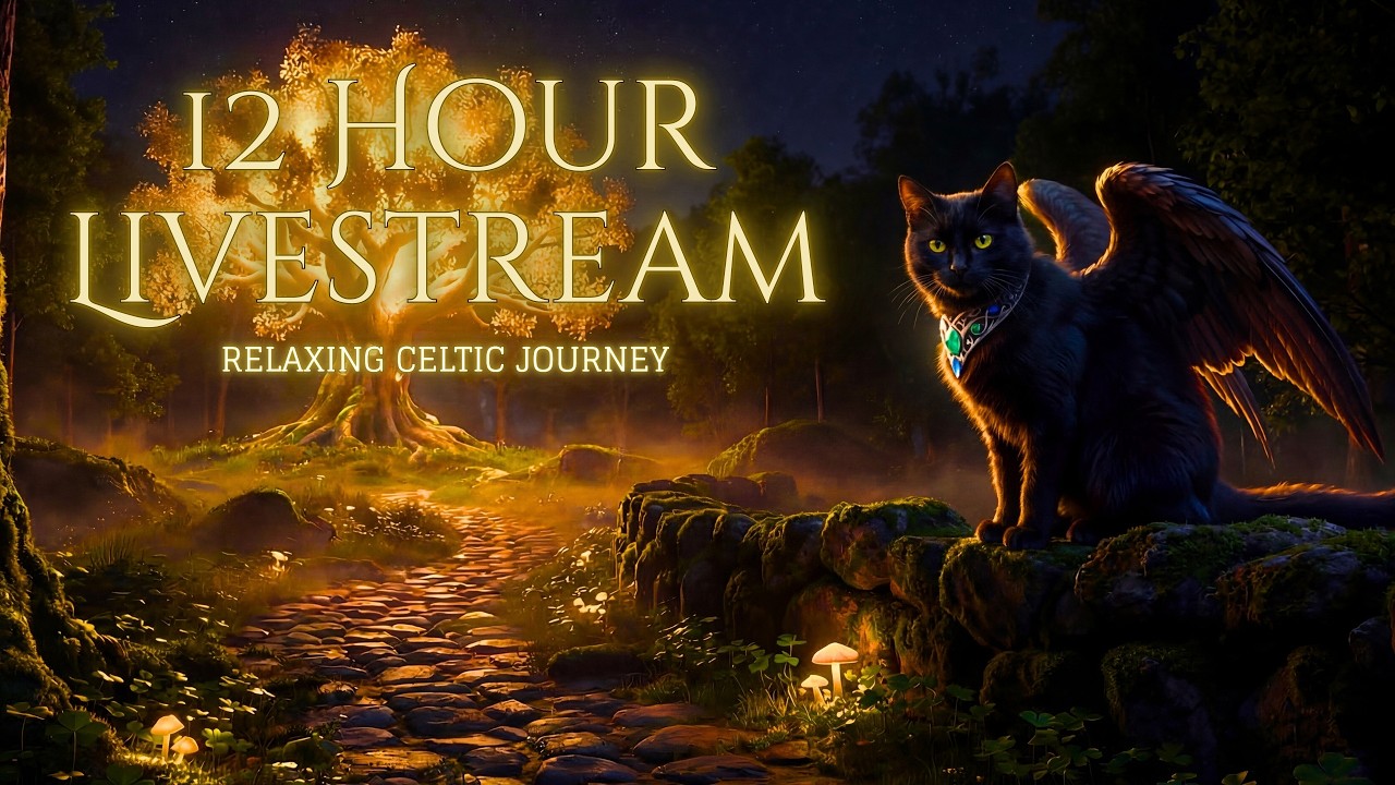 The Winged Guardian's Path | 12 Hours of Relaxing Celtic Music & Medieval Fantasy Ambience