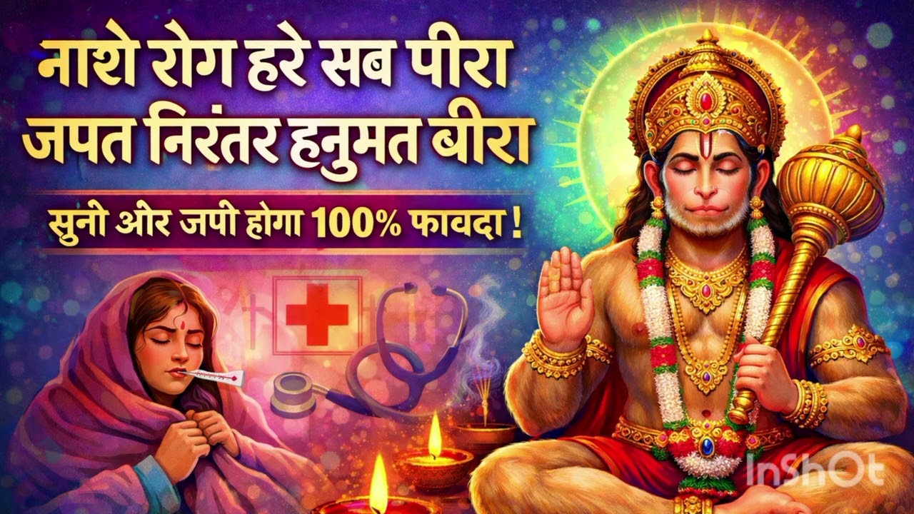 तबियत खराब है? तुरंत सुनें ये चमत्कारिक  हनुमान चौपाई | नासे रोग हरे सब पीरा