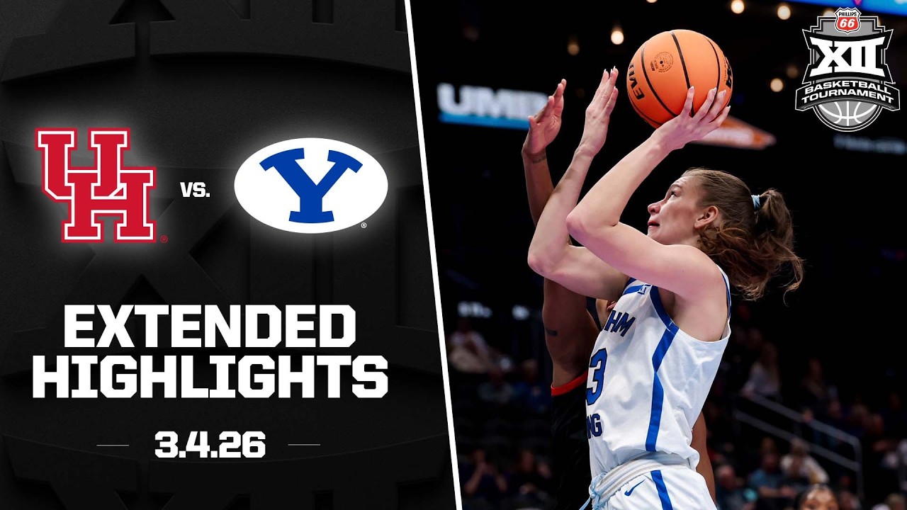 Houston vs. BYU Extended Highlights | 2026 Phillips 66 Big 12 Women’s Basketball Tournament