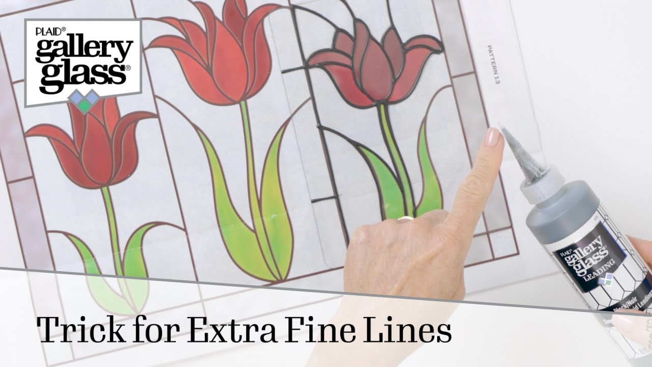 How to Make Extra Fine Lines with Gallery Glass Liquid Leading