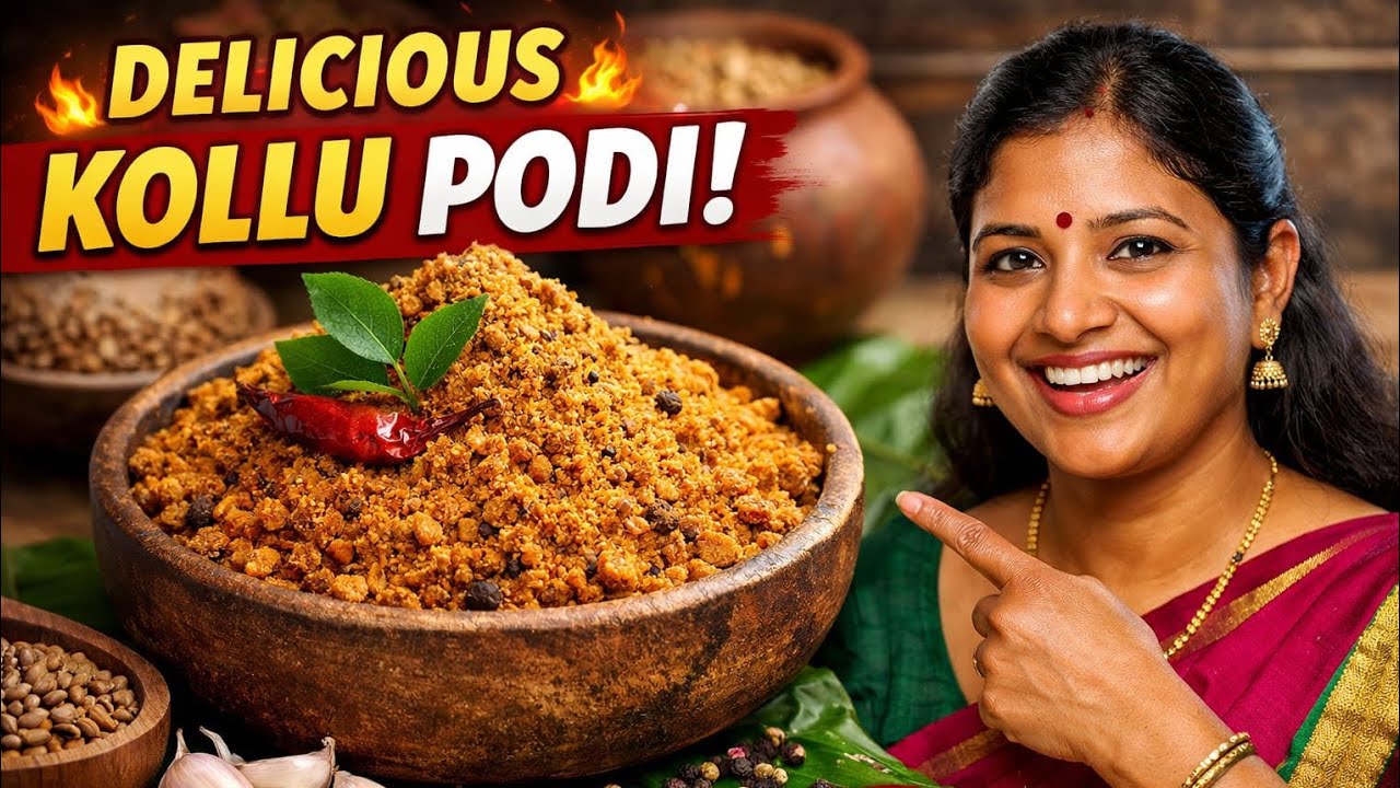 Kollu Podi Recipe | Healthy Horse Gram Spice Powder | Weight Loss Friendly
