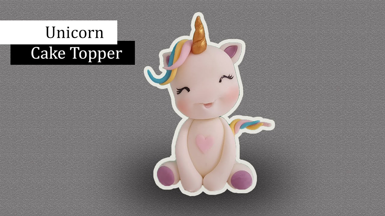 How to Make Fondant Unicorn Cake Topper