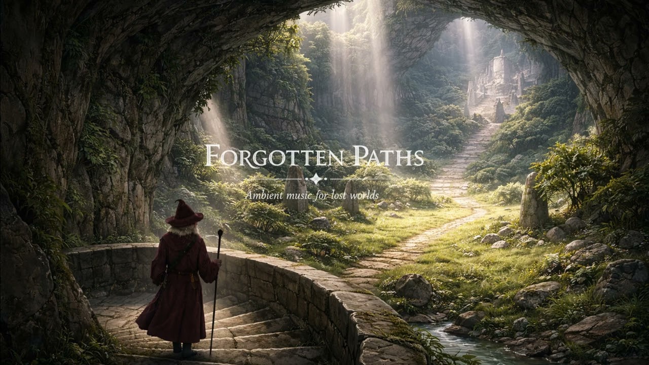 Forgotten Paths — Beneath the Mountain Light | Atmospheric Fantasy Music (1 Hour)