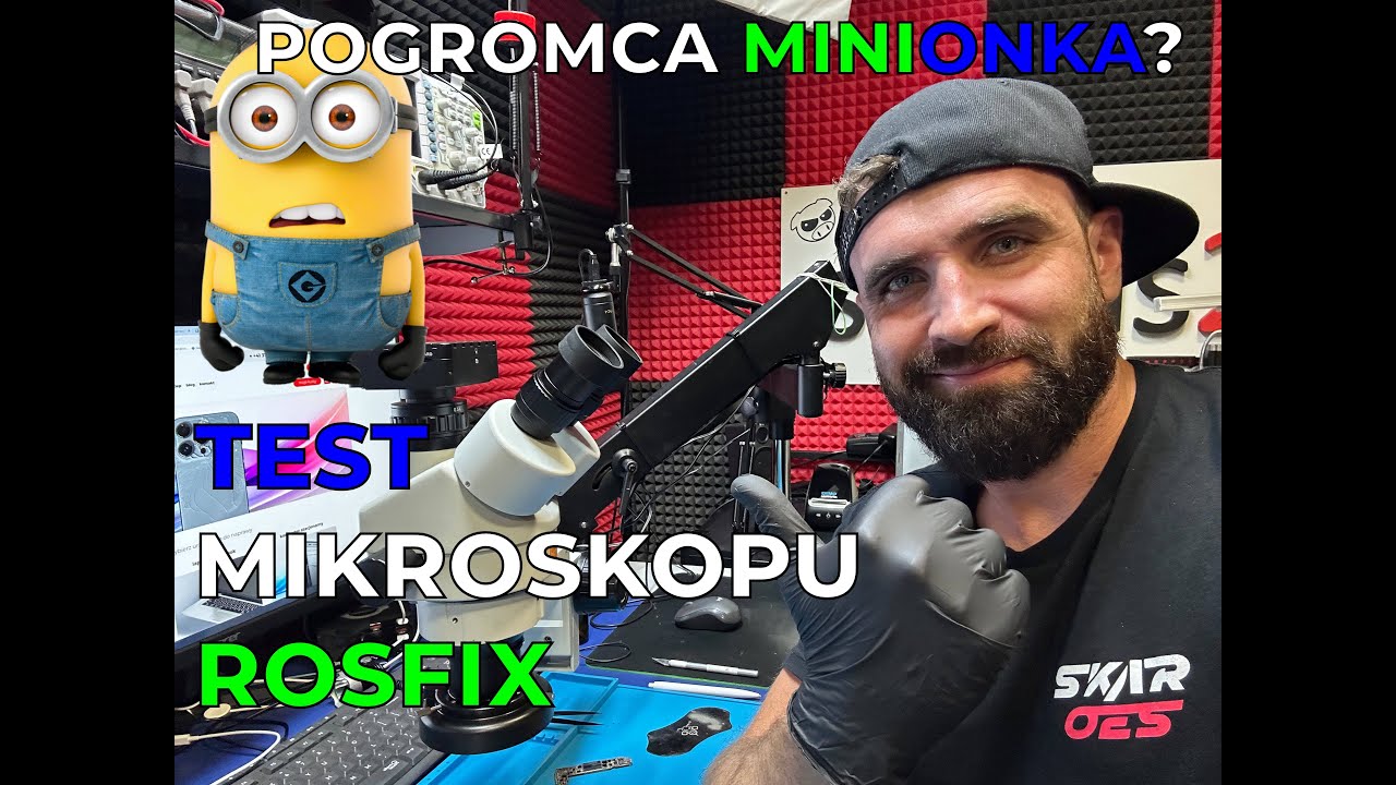 Mikroskop za 1400zł?? UNBOXING i sprawdzenie mikroskopu stereoskopowego ROSFIX! POGROMCA MINIONKA?