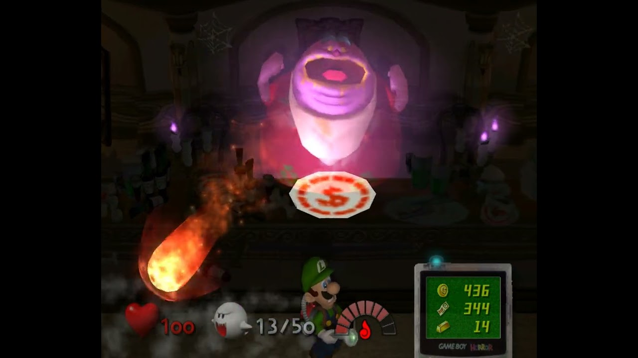 Luigi's Mansion Dining Room Portrait Ghost Mr. Luggs