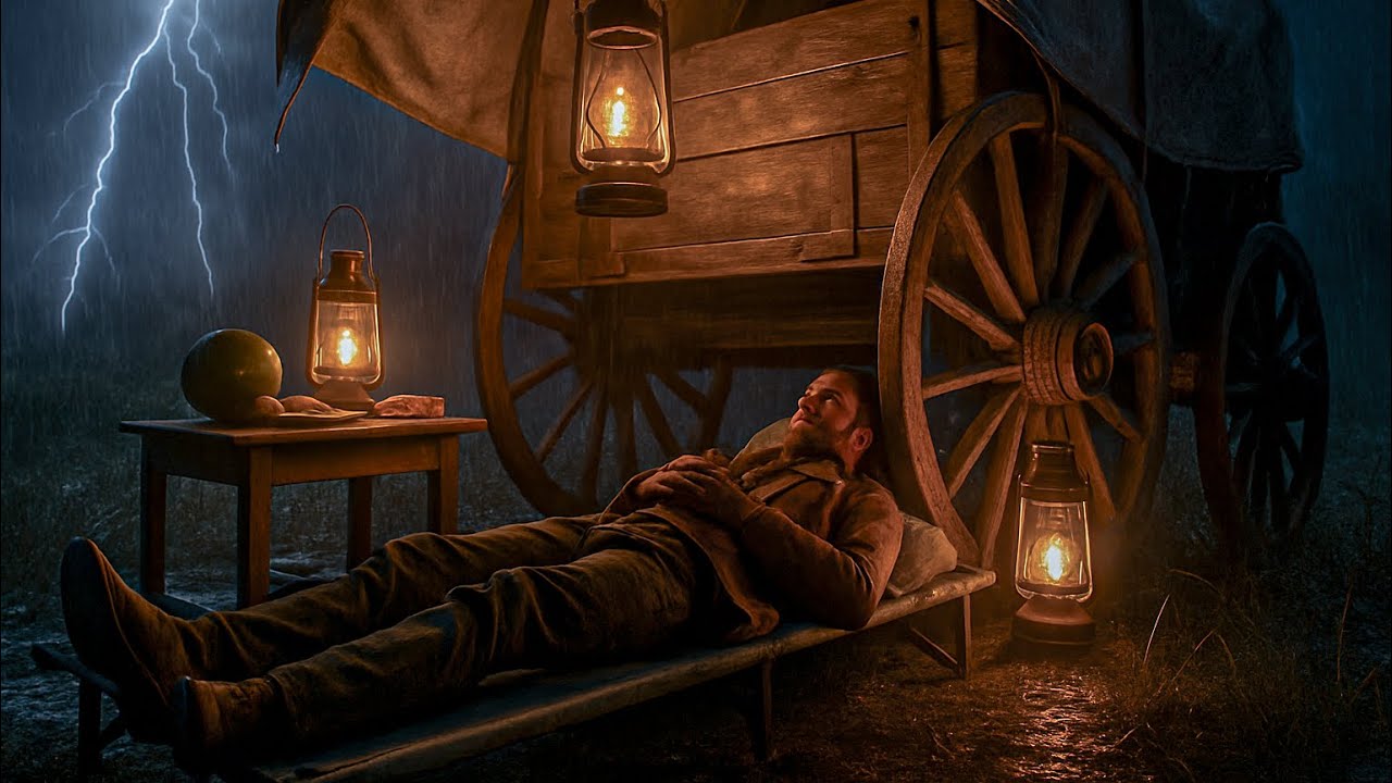 Arthur Morgan Resting on a Lonely Stormy Night – Wagon Tent|RDR2 ASMR