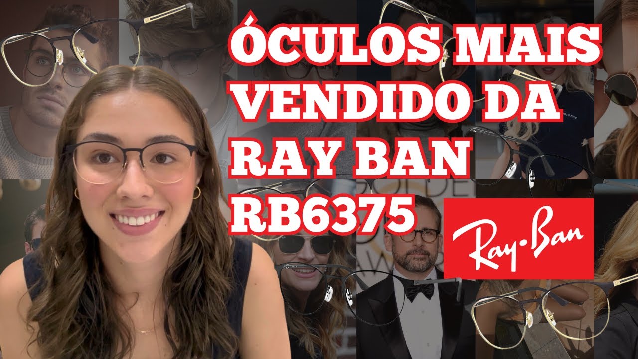 o óculos de grau mais vendido da Ray Ban (RB6375) - Bela Bim
