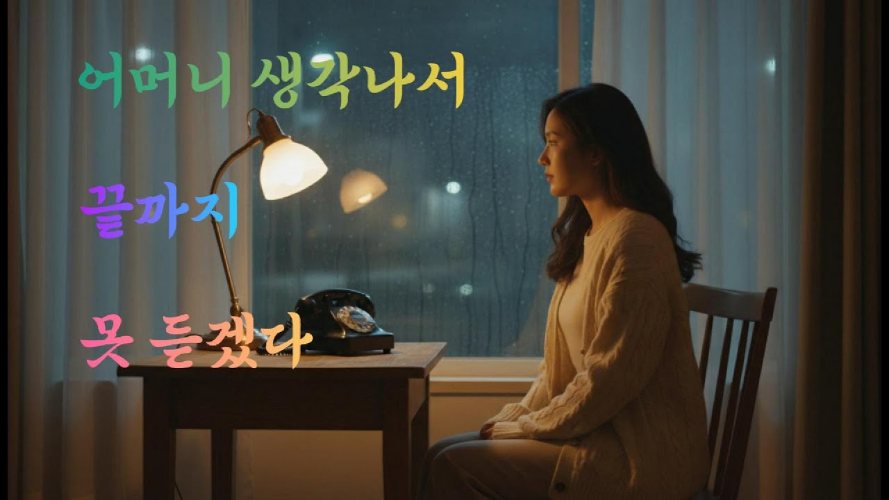 어머니 생각나 끝까지 못듣는다/오늘은 꼭 부를 게요/#어머니#트로트#5060#7080