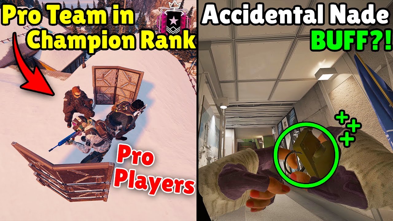 When Pro Players TROLL In Champion Ranked | The NEW Nade Change is a BUFF? - Rainbow Six Siege