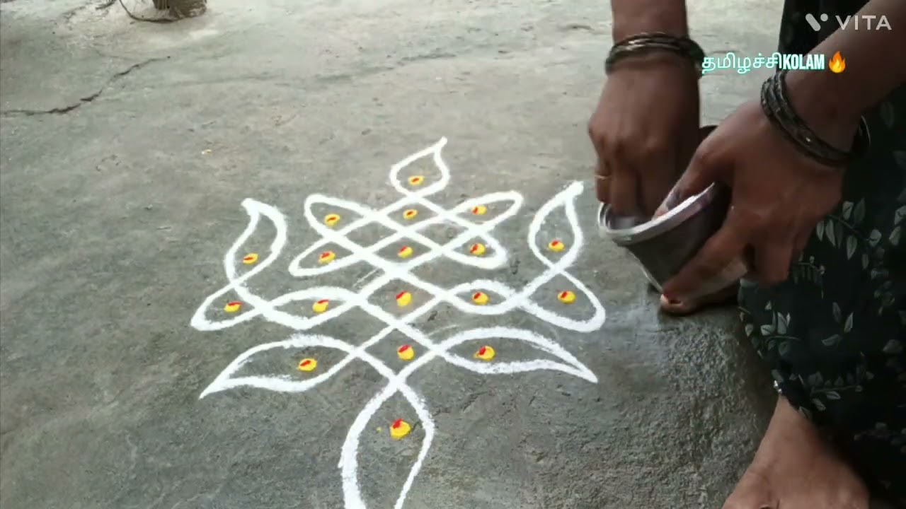 🌷 simple Kambi kolam 🌷🔥 தமிழ்ச்சிkolam 🔥