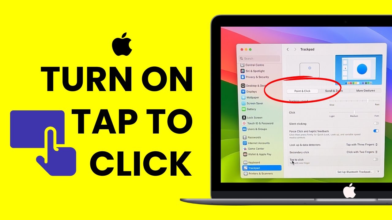 How to Turn On Tap to Click macOS, MacBook Pro and Air