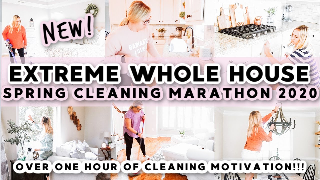 NEW! WHOLE HOUSE CLEAN WITH ME! // 2020 SPRING CLEANING MARATHON