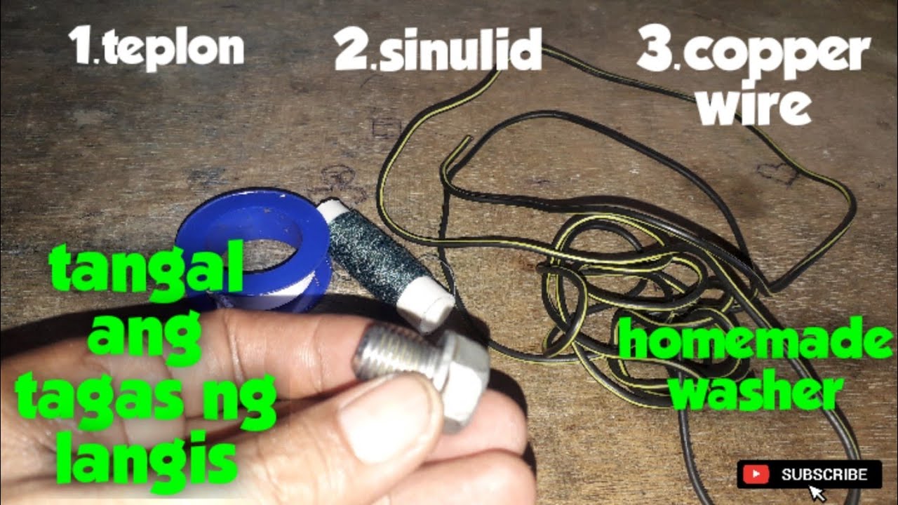 How to make oil drain plug washer at home DIY