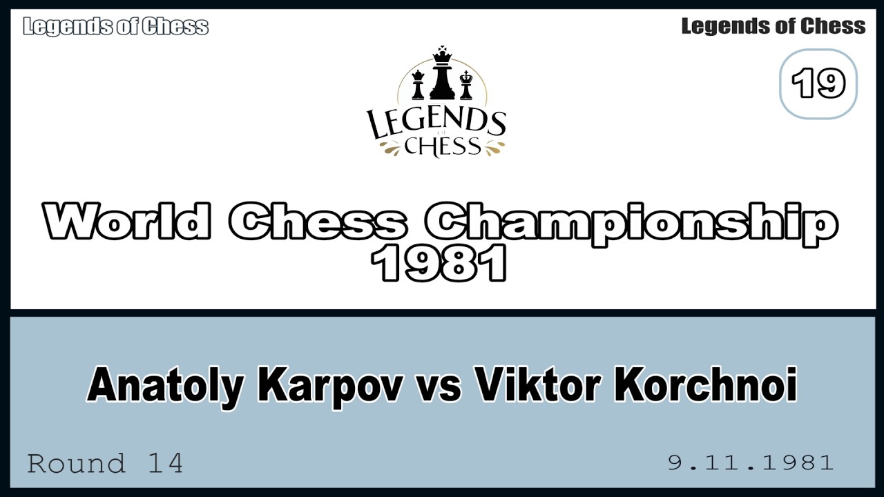Anatoly Karpov vs Viktor Korchnoi | World Chess Championship 1981 | Round 14 | 9.11.1981