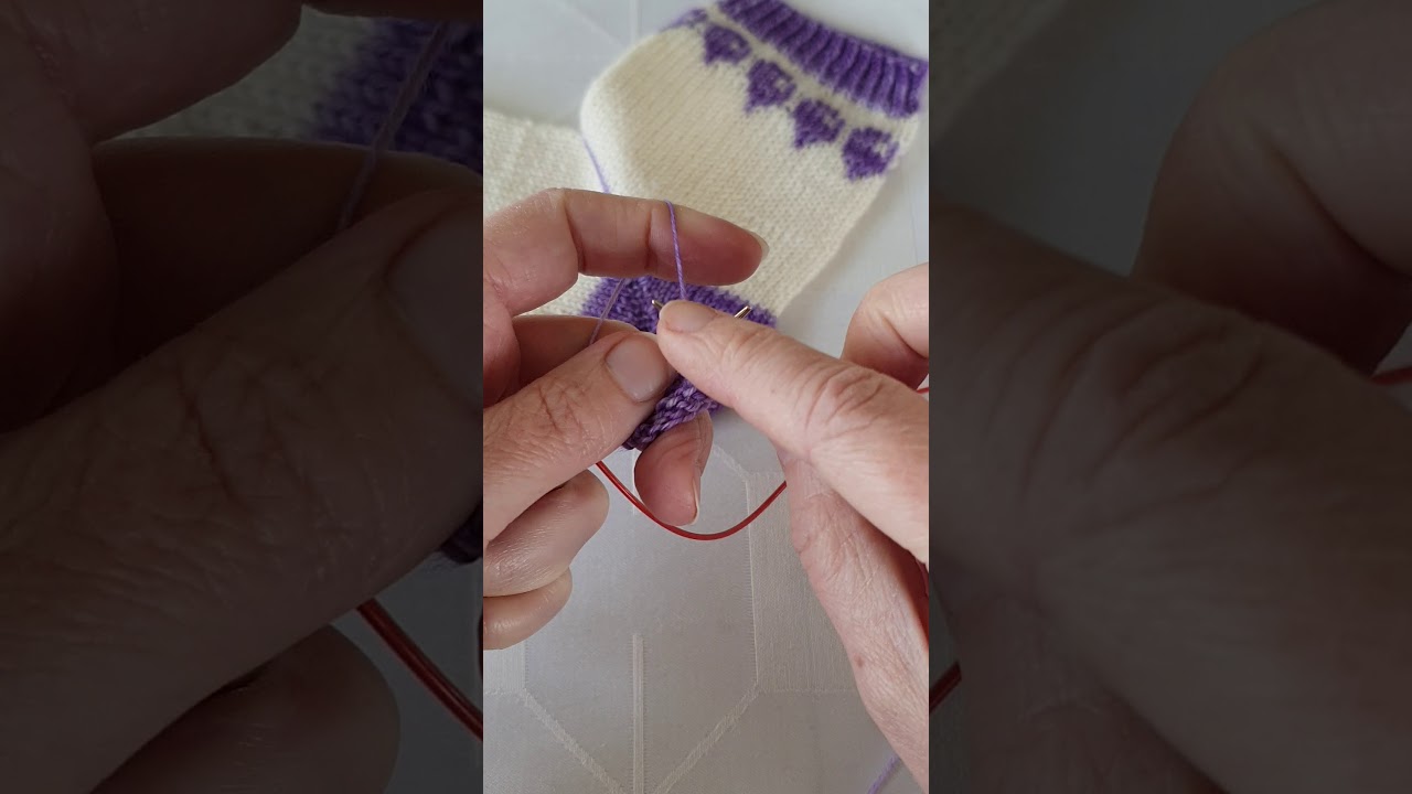 Dubbelmaska tutorial Emelilyknits