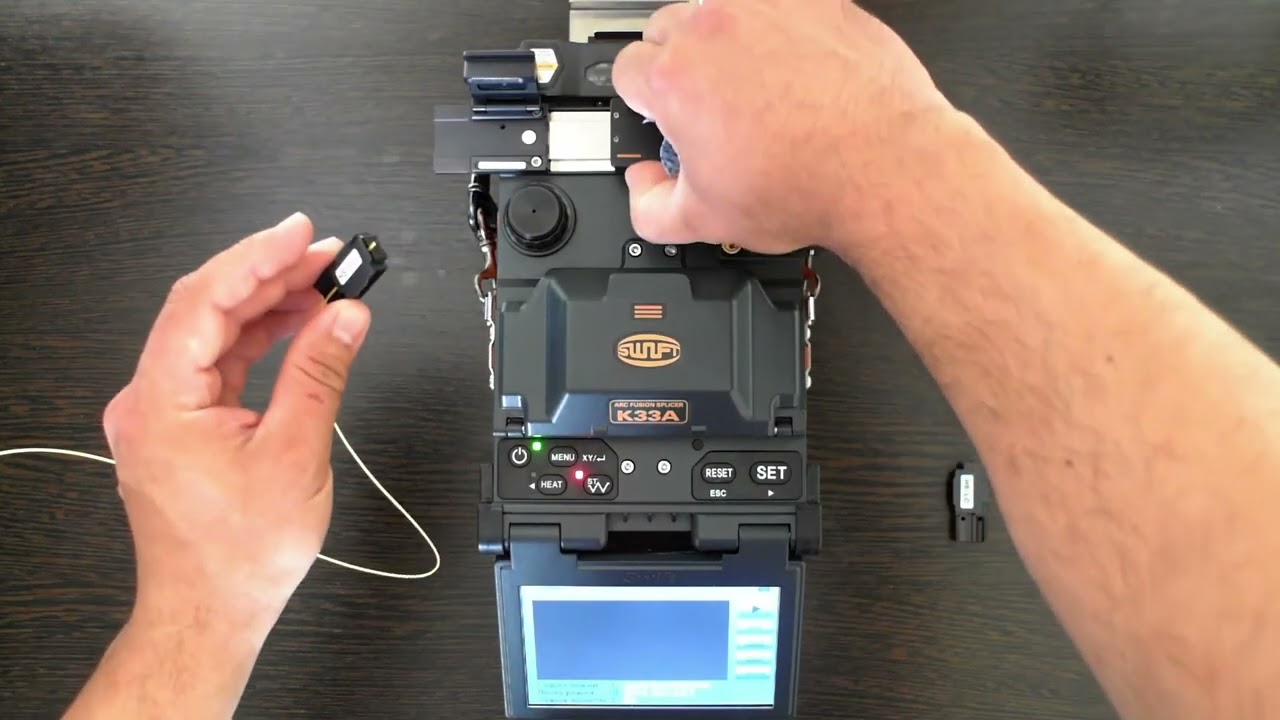 Монтаж LC Splice-on коннектора на волокно 900мкм с помощью Ilsintech SWIFT K33A с HS-LC и HS-900