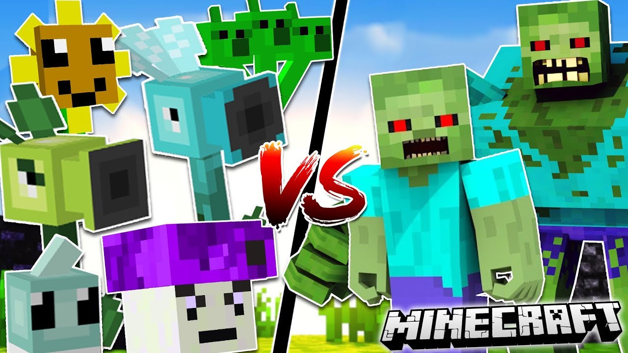 Minecraft PLANTS VS ZOMBIES MOD | Растения против зомби в Minecraft!! | Моды Minecraft