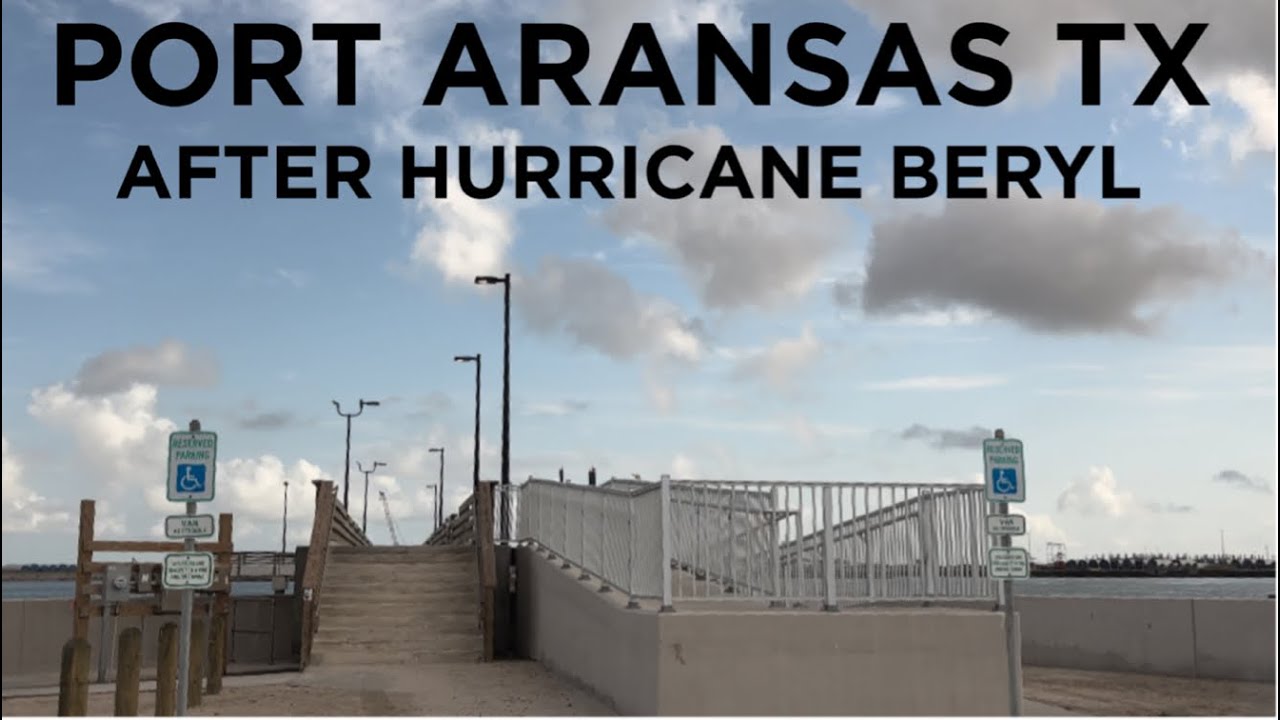Port Aransas Texas After Hurricane Beryl (Ferry, Seawall, Charlie's Pasture & Beach)