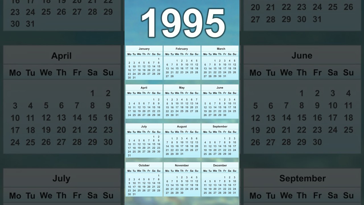 1995 Calendar