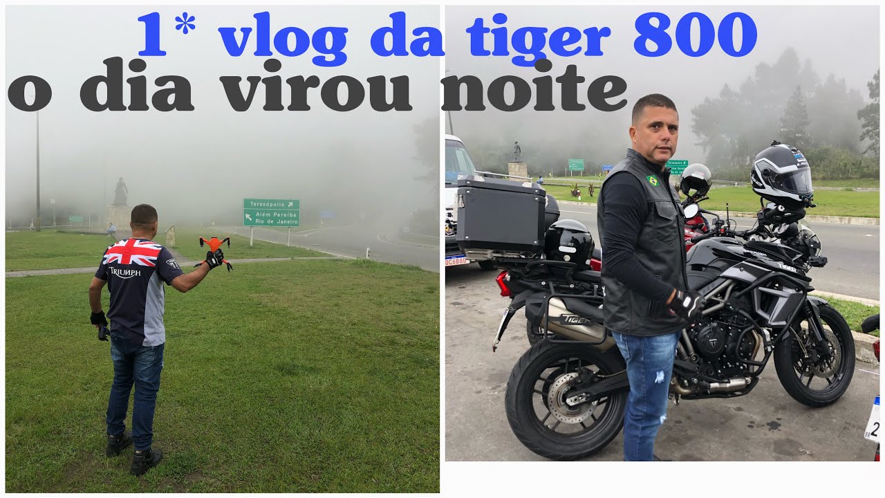viagem de moto  # 1°  Motovlog com a tiger 800