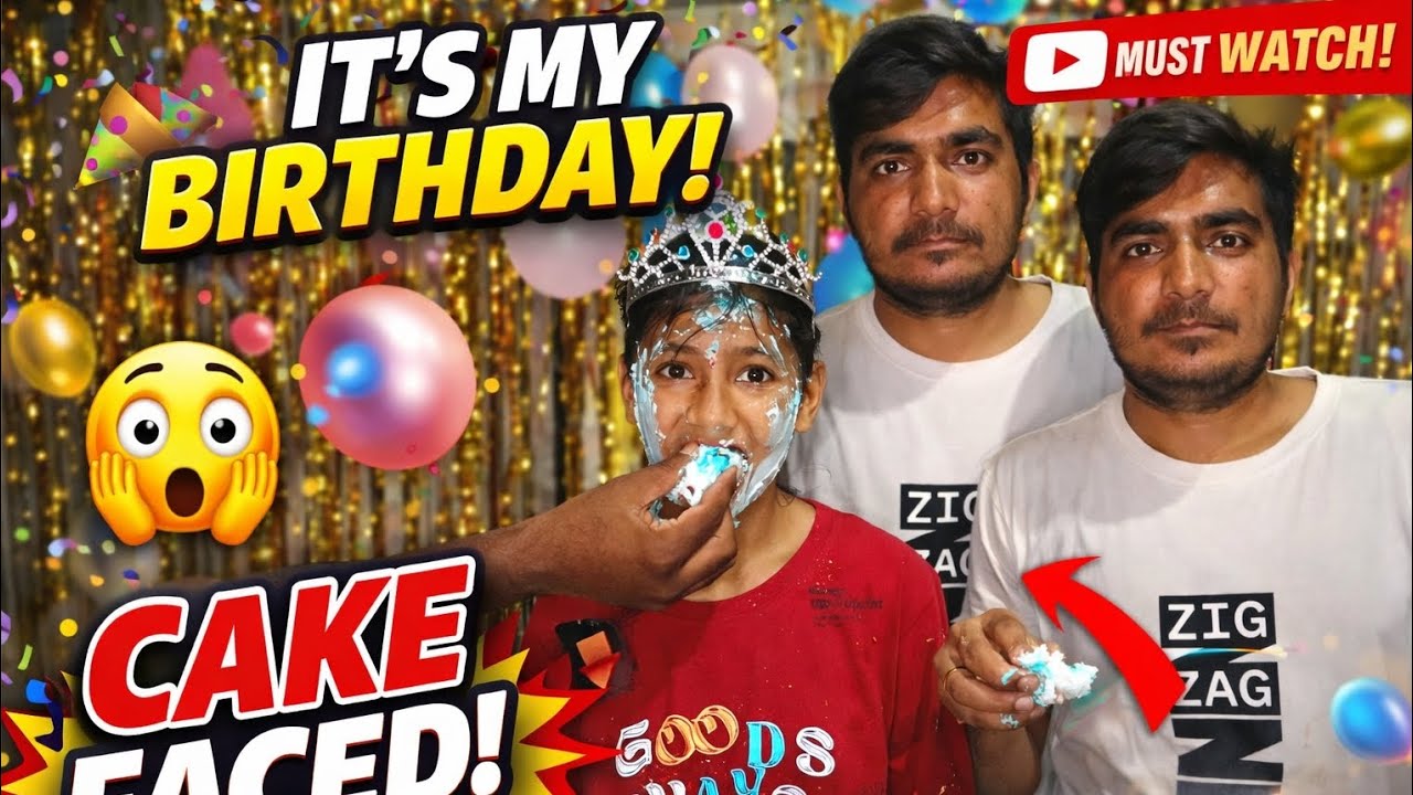 🎂 Birthday Party Me Cake Face Ho Gaya 😱 Full Masti | Desi Birthday Vlog