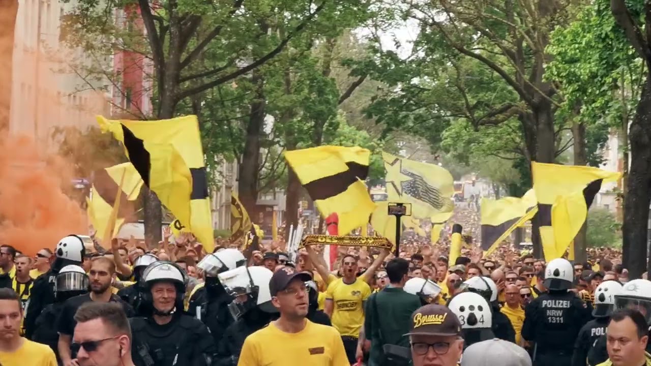 BVB Fanmarsch Champions League Halbfinale | Dortmund vs. Paris Saint-Germain | Mai 2024