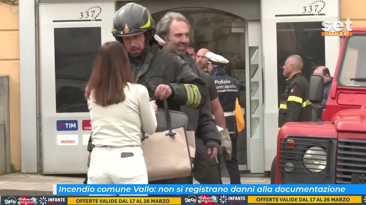Incendio comune Vallo: non si registrano danni alla documentazione