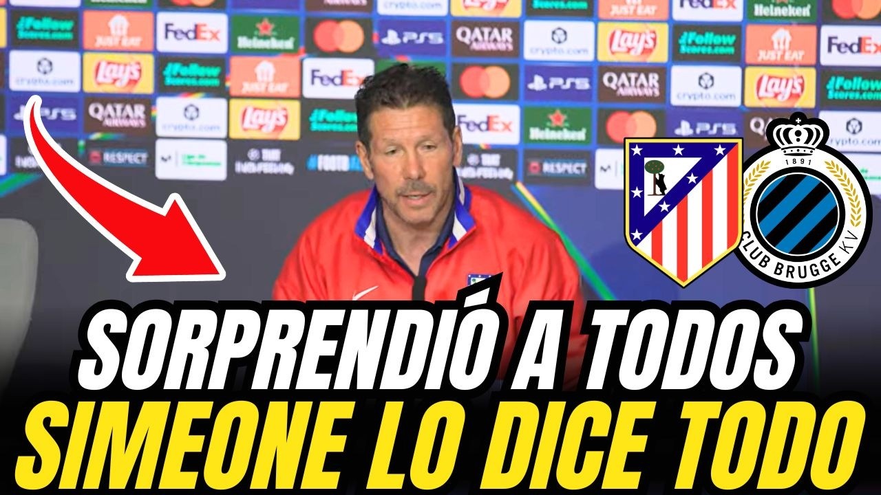 🔴 SIMEONE RUEDA DE PRENSA COMPLETA | Atlético de Madrid vs Brujas | Champions League