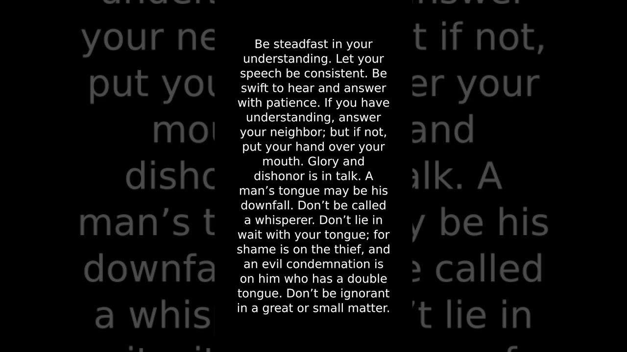 Bible - Book of Sirach (Ecclesiasticus) - Deuterocanon Apocrypha Catholic Orthodox World English WEB