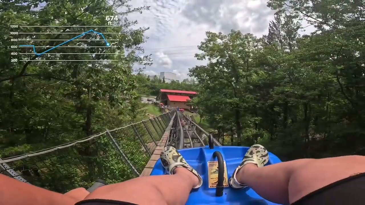 Branson Mountain Coaster 500 Foot Drop and 60+MPH