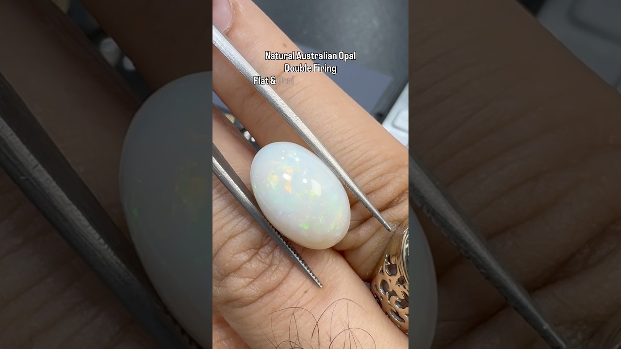 Australian Opal 8 carat Natural White Opal Astrology Gemstone Jyotish Stone Cabochon Astro Gems