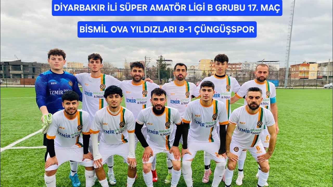 Diyarbakır ili Süper amatör ligi B grubu 17.maçımız 1 devre ( Bismil Ova 8-1 Çüngüşspor)