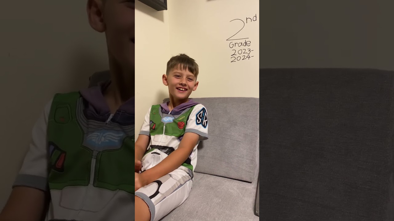 Charlie, the night before 2nd grade. 2023-2024