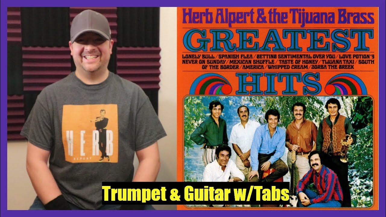 Herb Alpert & TJB - Spanish Flea Guitar Lesson with Tabs (Trumpet & Guitar)