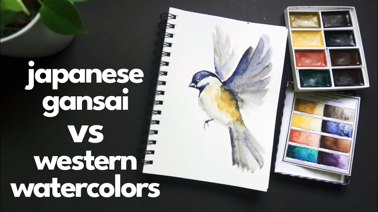 Kissho Gansai paint VS Traditional Watercolors | Choosing Keeping 1930s Set