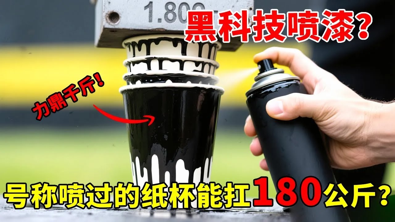 黑科技装甲喷漆开箱！喷纸杯能承重 180 公斤？我倒要看看 —— 这到底是不是真的！【开箱组长】