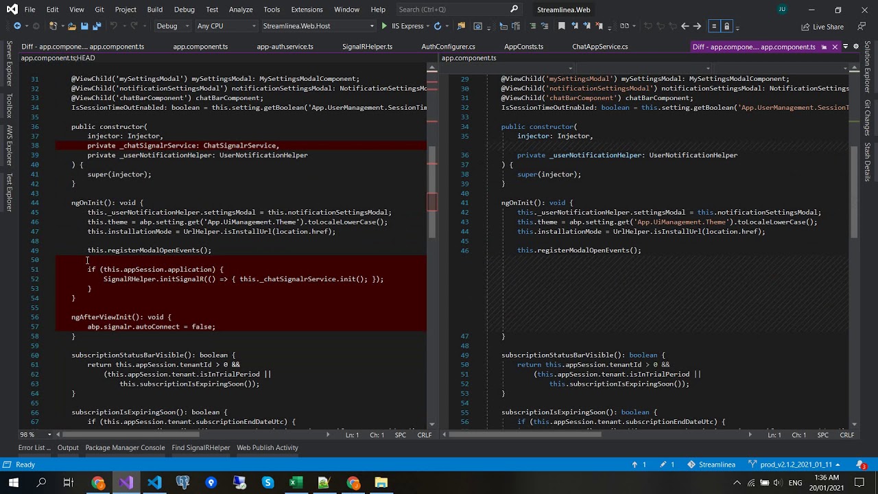 ASPNETZERO - Fix for SignalR issue