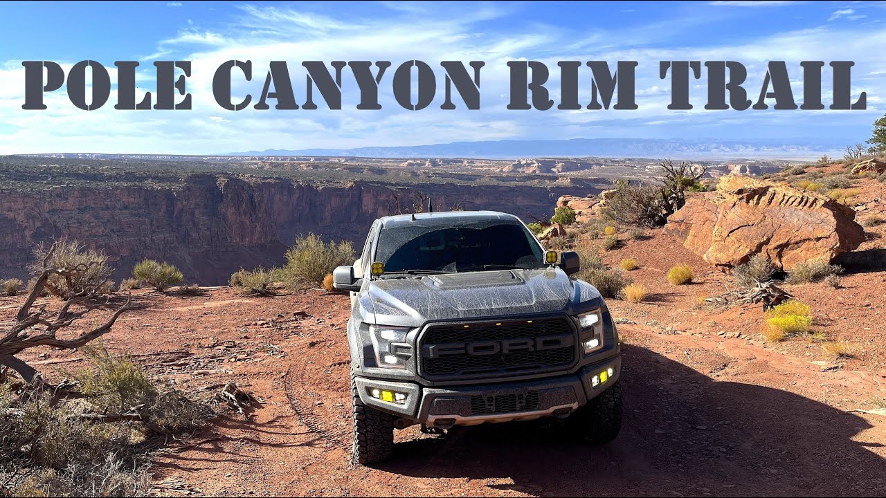 First Time Down Pole Canyon Rim Trail in Moab — F-150 Raptors Witness Some Epic Canyon Views!