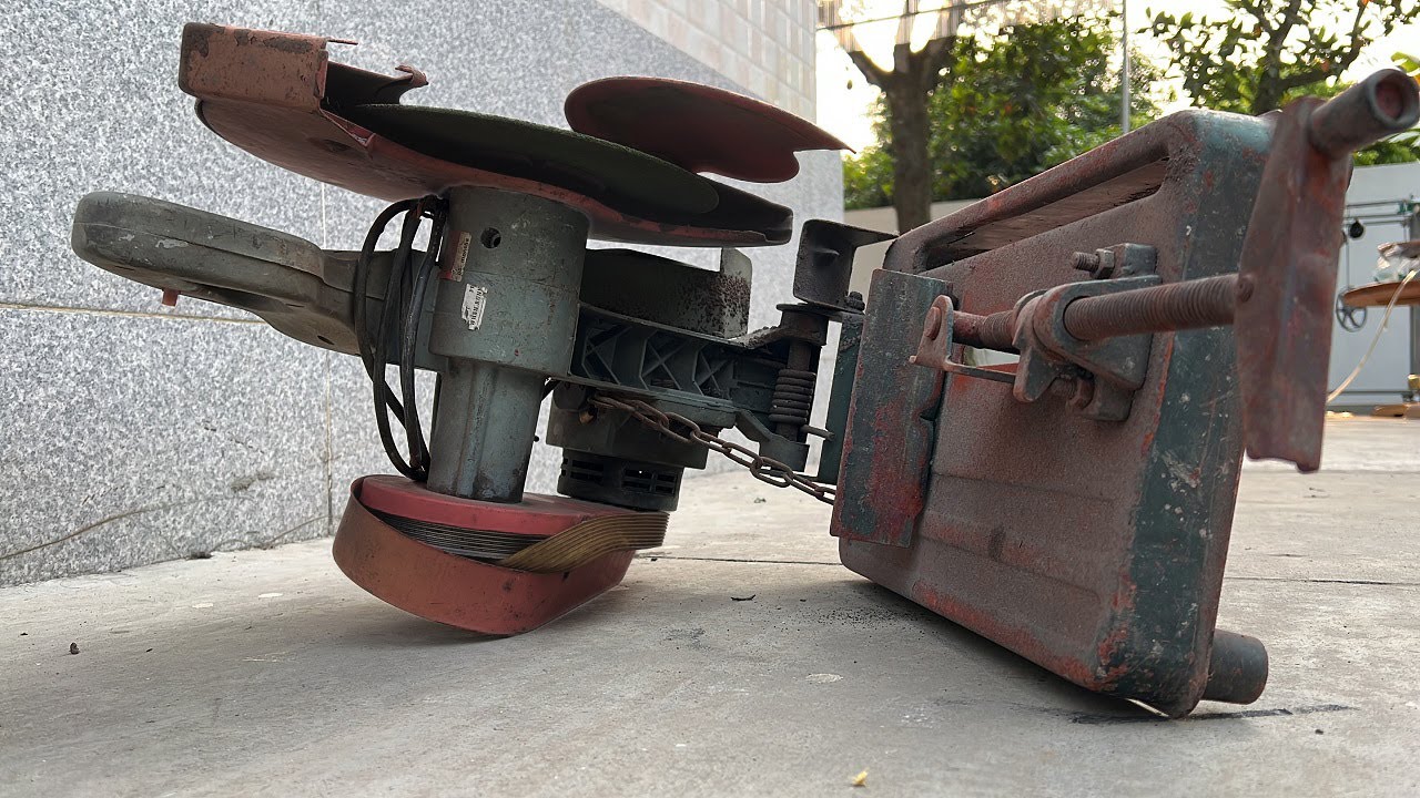 Restoration of Rusty Metal Cutting Saws Machine // 1985 Iron Cutter MAKITA K8550B 2000W
