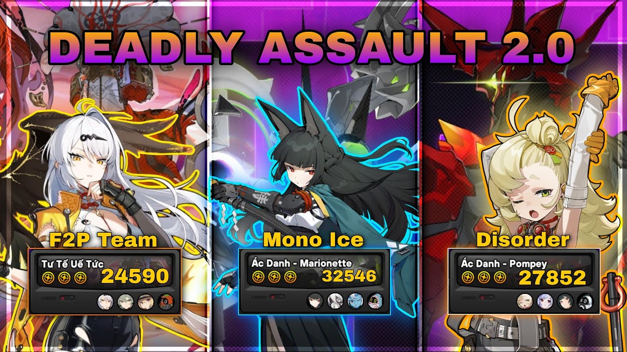 M0 Yixuan / M0 Miyabi Mono Ice / M6 Piper Vivian | Deadly Assault v2.0 | Zenless Zone Zero ver 2.0