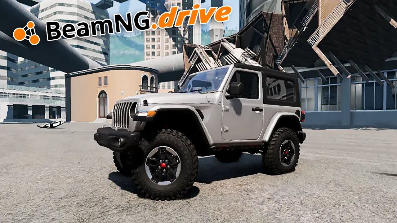 BeamNG.drive MP - WE TRIED THE CRAZIEST OBSTACLE COURSE EVER IN STOCK JEEPS!!