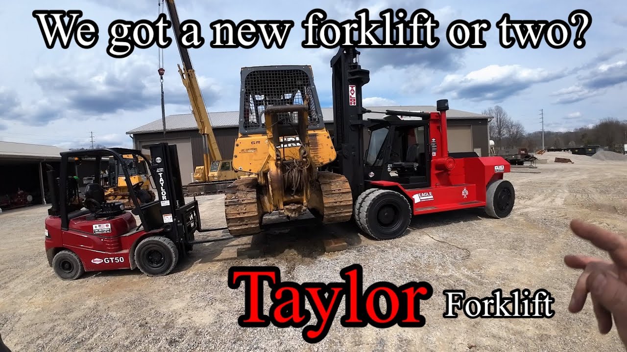 We got a brand new shop tool, Taylor big red forklift or did we get two 😁 