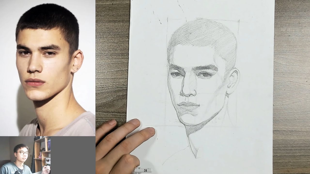 Hướng dẫn vẽ chân dung - chì