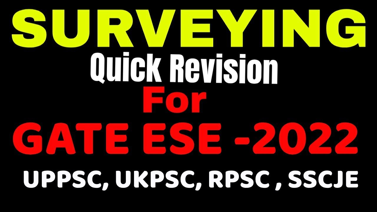 Quick Revision | Surveying Civil Engineering